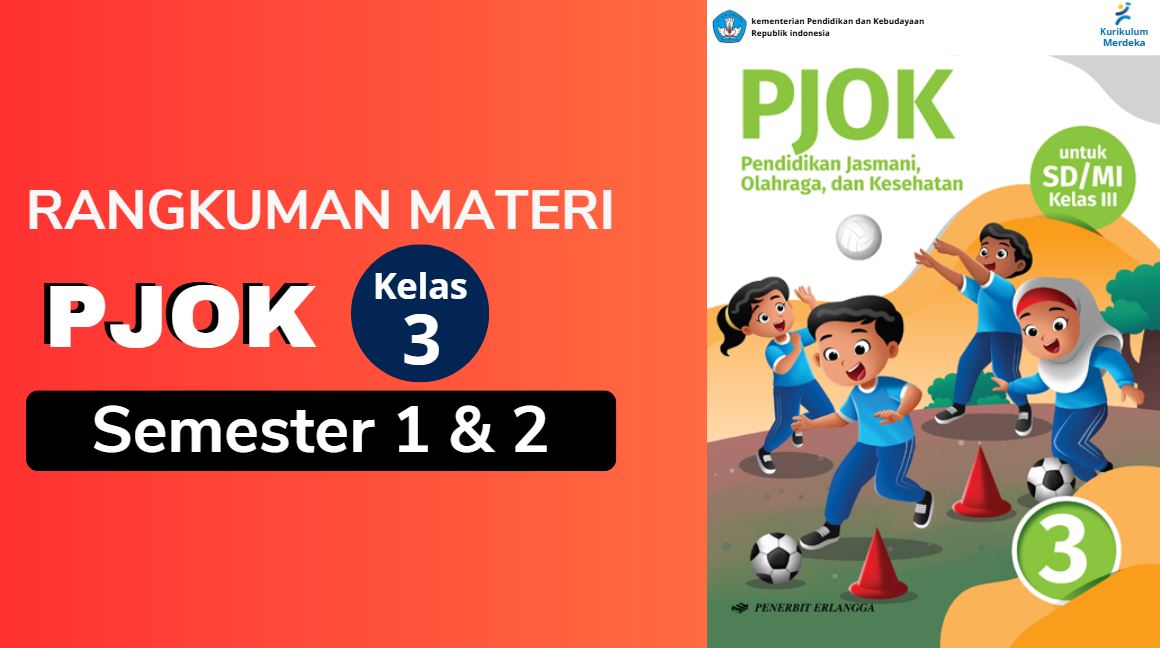 Download Gratis Rangkuman Materi PJOK Kelas 3 SD Semester 1 dan 2 Kurikulum Merdeka 1 Materi PJOK Kelas 3 SD Semester 1 dan 2